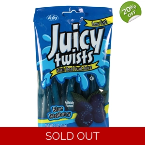 Kenny's Blue Raspberry Juicy Twists 141g Pack | American Sweets